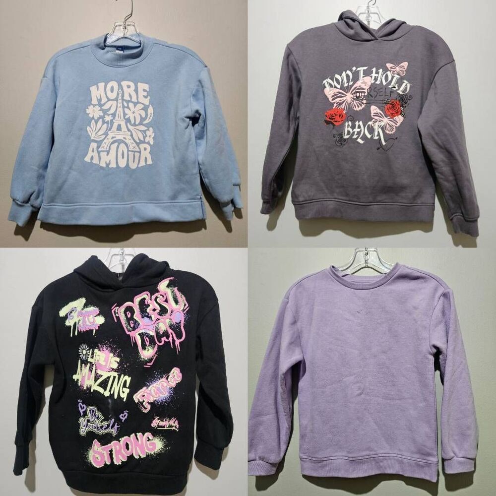 Girls Pull up long sleeve Sweaters lot Size 8/9 Like new